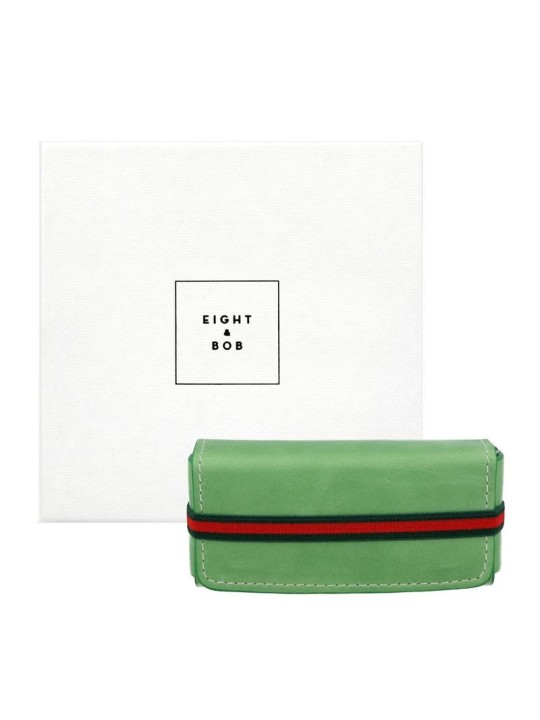 Custodia profumata in pelle verde Eight & Bob