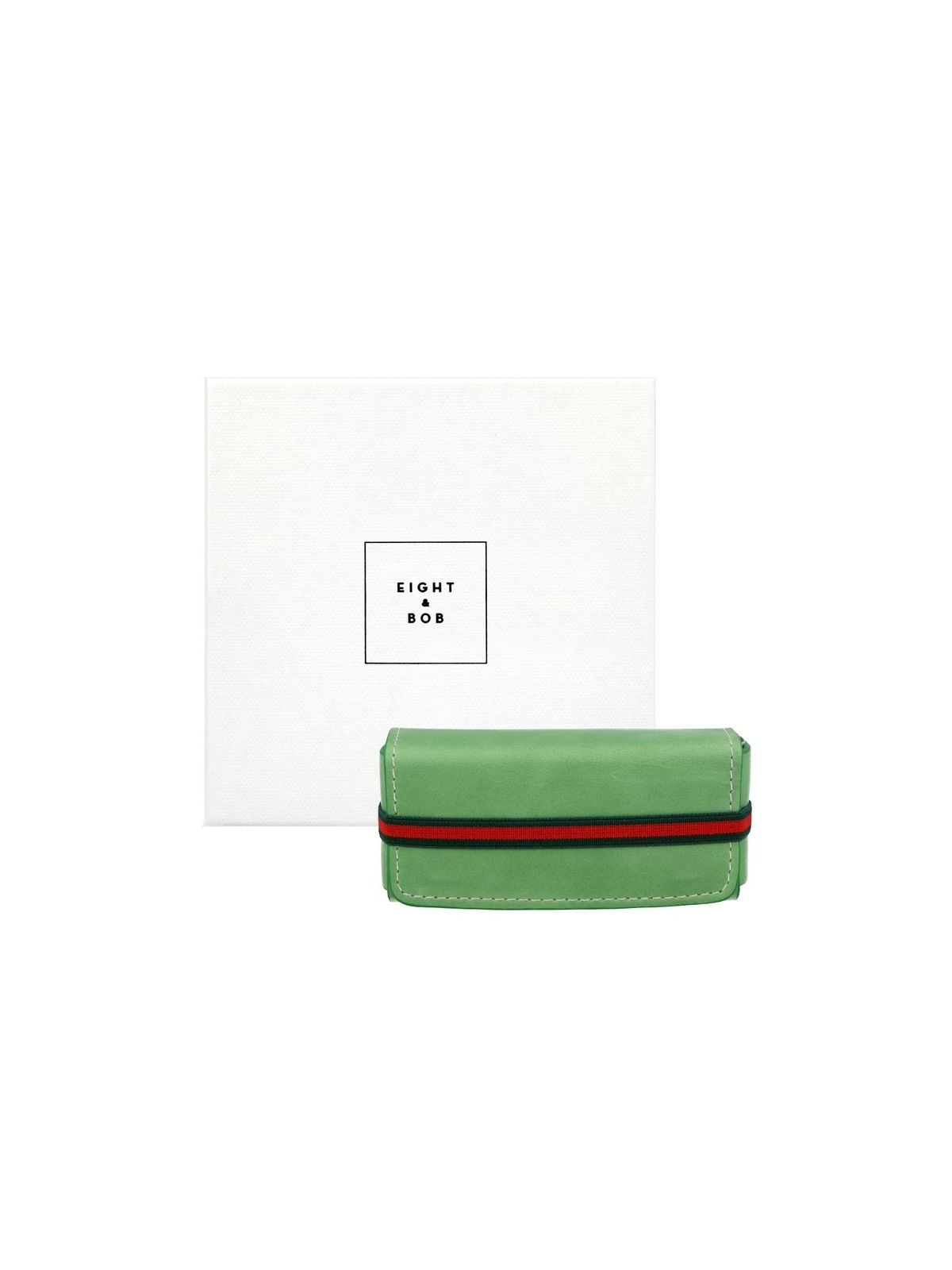 Custodia profumata in pelle verde Eight & Bob