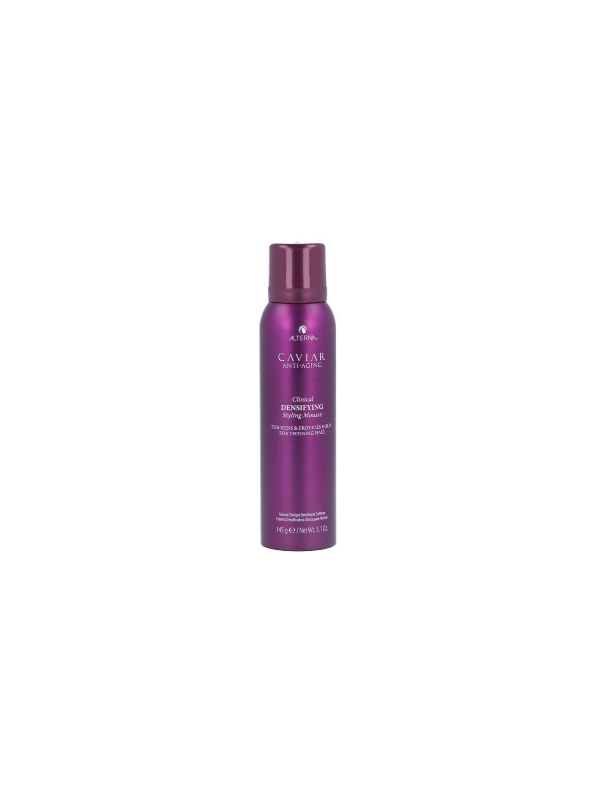 Alterna Caviar AntiAging Mousse di Styling per Capelli con Estratto di Caviale Densificante Clinico Tenuta Leggera Addensante Al