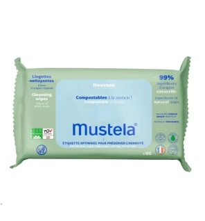Mustela Salviette Compostabili - 60 Pezzi