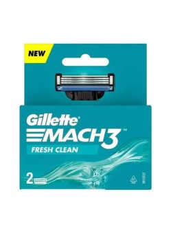 Gillette cartucce mach3 fresh clean 2 pezzi.