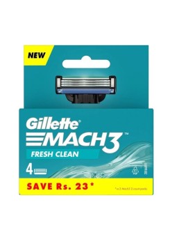 Gillette Mach3 Fresh Clean - 4 Cartucce Rasatura