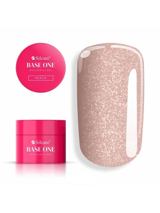 Gel per Unghie Shimmer Peach 50g - Silcare Base One
