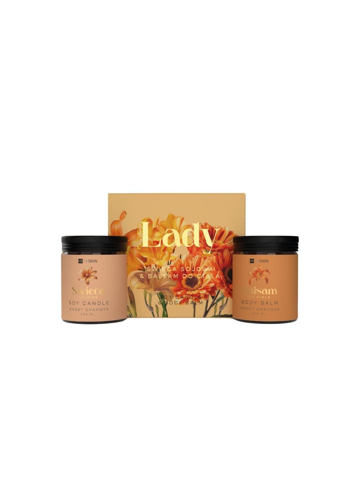 Hiskin Set Candela Lady Orange + Lozione Corpo