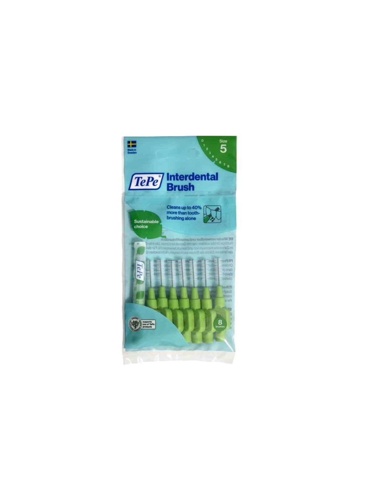 TEPE Original Spazzolini interdentali 08 mm Verde 8 pz