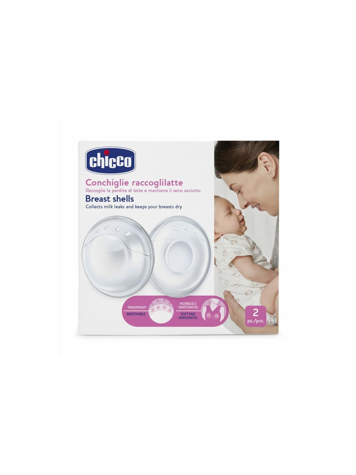 Chicco Conchiglie Allattamento - 2 Pezzi