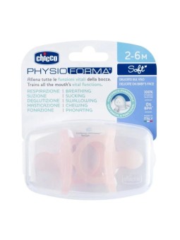 Chicco Ciucciuccio Rosa Tenue 2-6 Mesi - 2 Pezzi