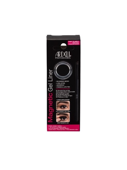 Ardell Magnetic Gel Liner Linea gel magnetica con pennellino da 3g donna Black