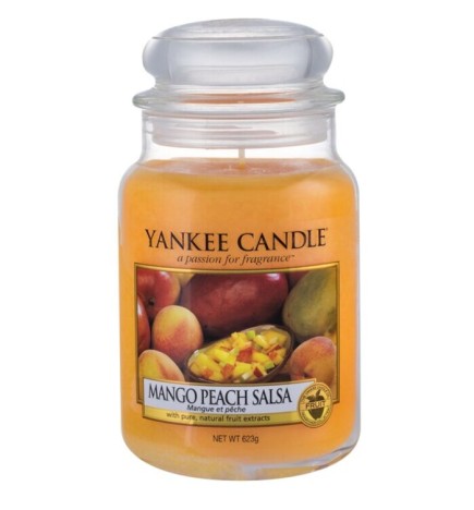 Yankee Candle Candela Profumata Mango e Pesca Salsa Unisex 411g