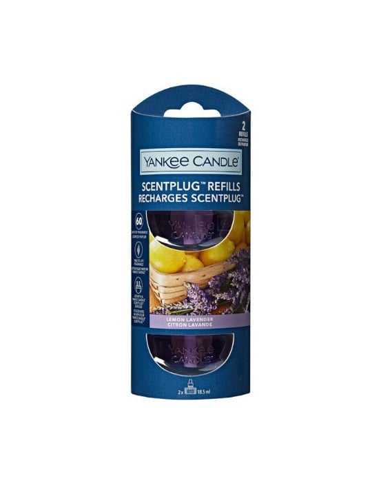 Yankee Candle Ricarica per diffusore elettrico Kit Biologico Limone Lavanda 2 x 18,5ml unisex Yankee Candle www.essenzetotalstyl