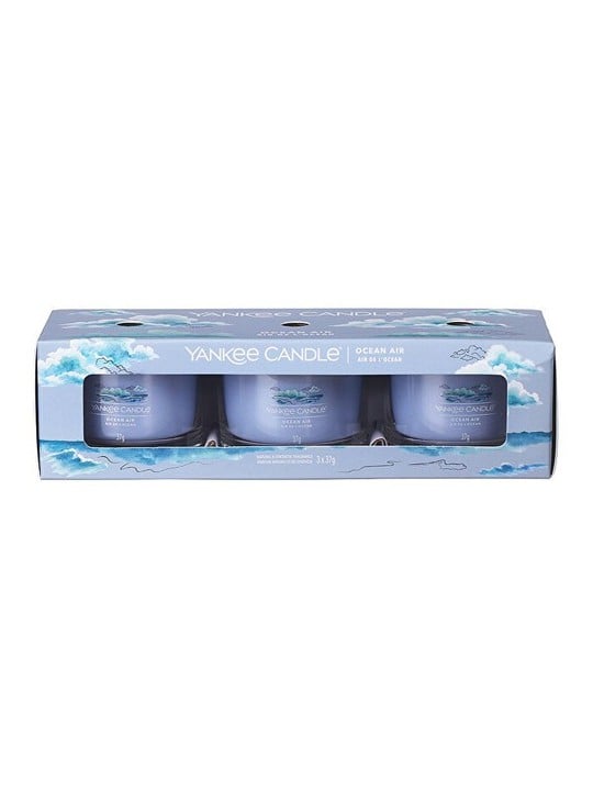Yankee Candle Ocean Air Set di candele votive in vetro unisex 37 0g Yankee Candle www.essenzetotalstyle.com 