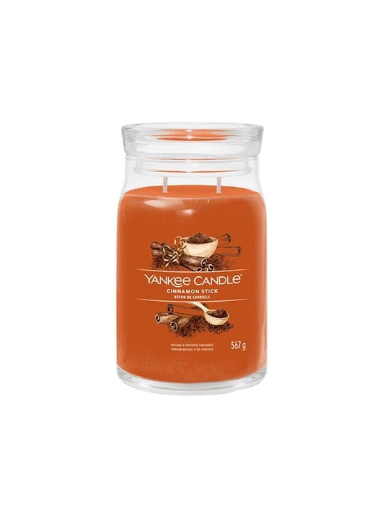 Yankee Candle Candela aromatica Signature in vetro, media, stecca di cannella, 368 g unisex Yankee Candle www.essenzetotalstyle.
