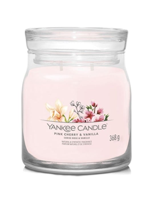 Yankee Candle Candela Profumata Unisex Ciliegia Rosa Vaniglia Firma