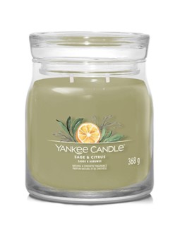 Yankee Candle Candela Signature Sage  Citrus salvia e agrumi unisex 368 0g