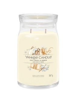 Yankee Candle Candela Firmata Lana Morbida Ambra unisex 368 0g