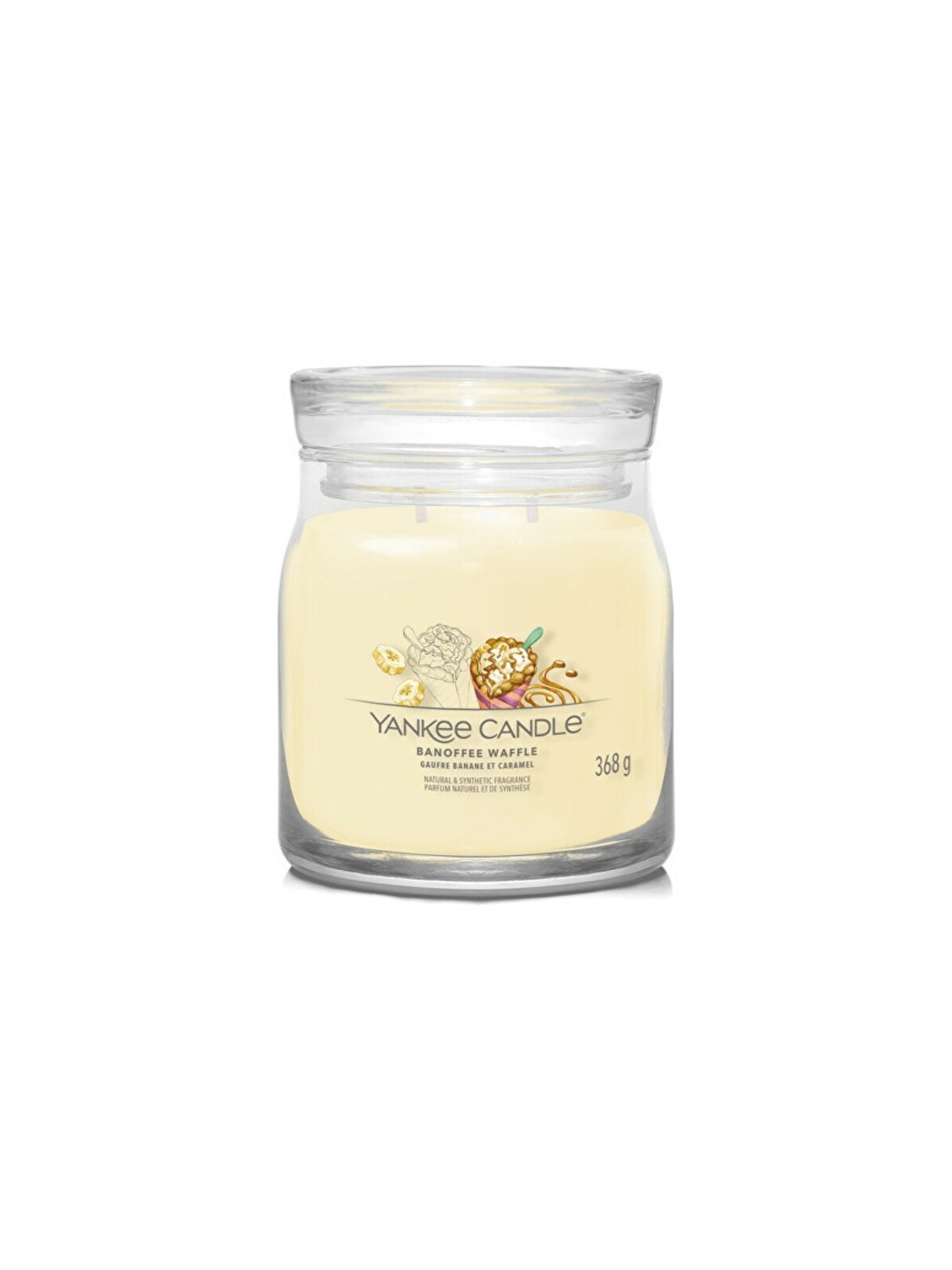 Yankee Candle Candela Signature Banoffee Waffle con waffles