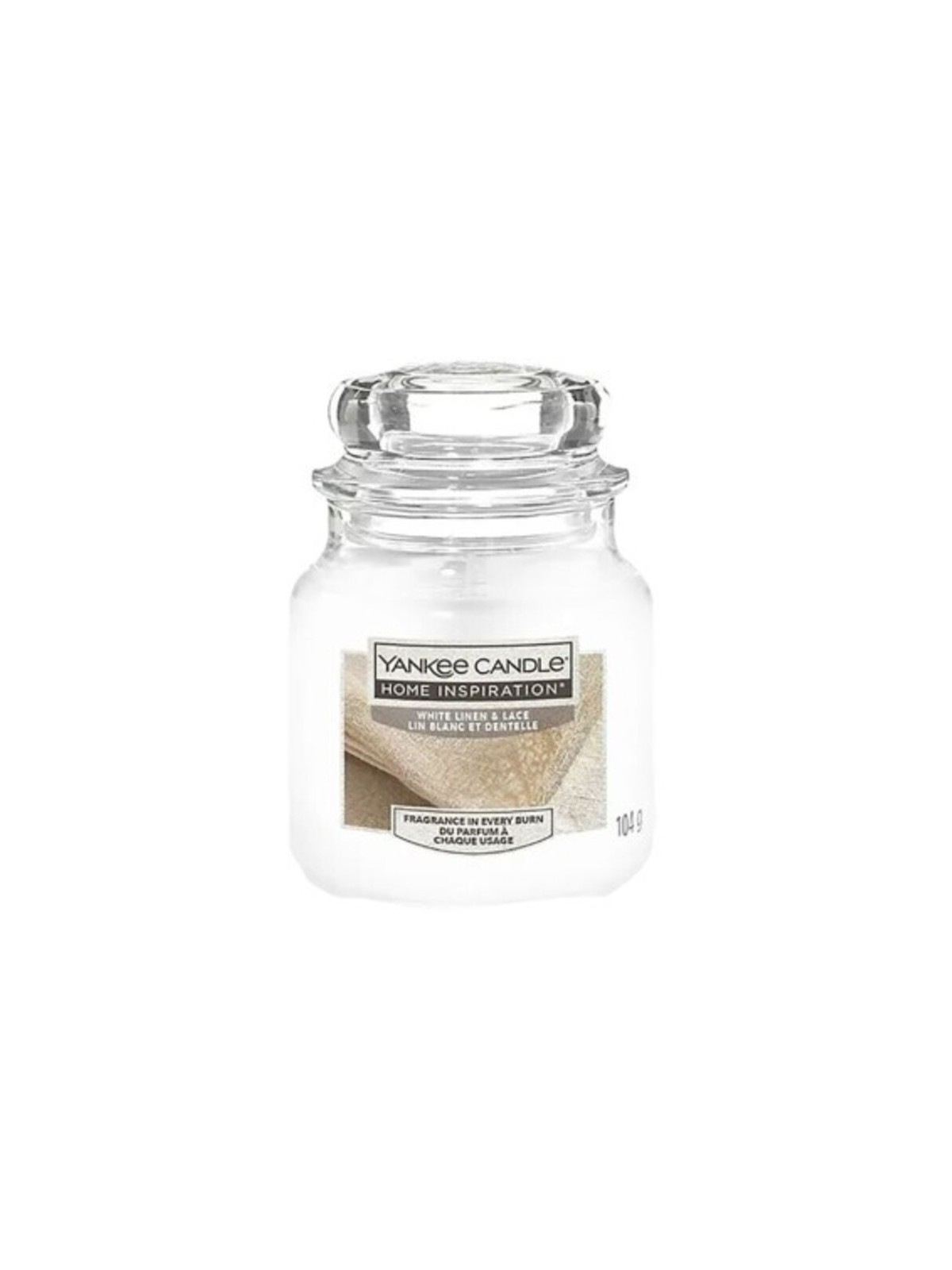 Candela profumata Yankee Candle Lino e pizzo bianco 538.0g