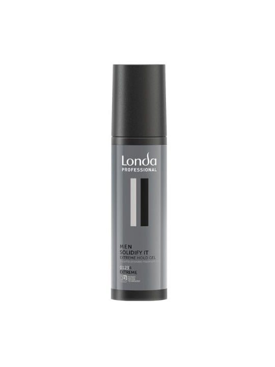 Londa Professional Men Solidify It Extreme Hold Gel Gel modellante per capelli con fissaggio extra forte uomo 100ml