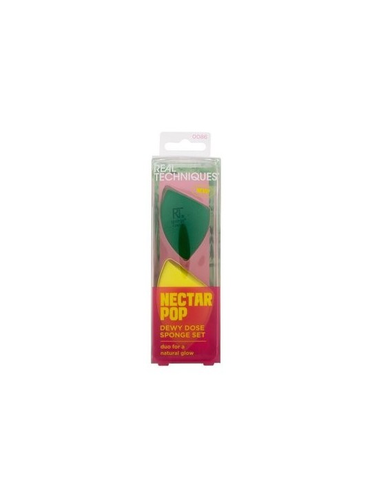 Real Techniques Set di spugne per dose di Nectar Pop Dewy donna 2 unit
