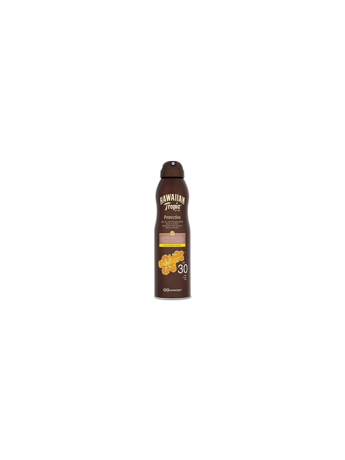 Hawaiian Tropic Olio di Cocco Mango SPF30 180ml Vaporizzatore Unisex