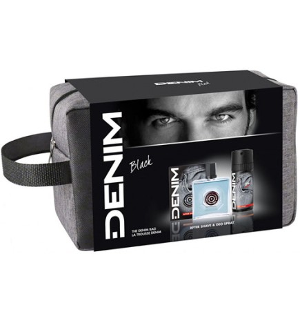 Set Dopo Barba Denim Black 100 ml Deospray Nero 150 ml