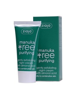 Ziaja Crema Notte Esfoliante Delicata Albero di Manuka Purificante 50 ml donna