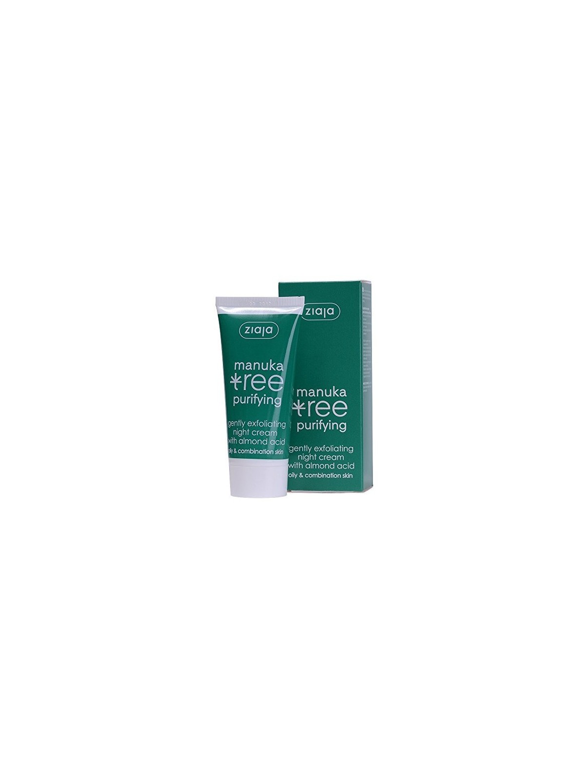 Ziaja Crema Notte Esfoliante Delicata Albero di Manuka Purificante 50 ml donna