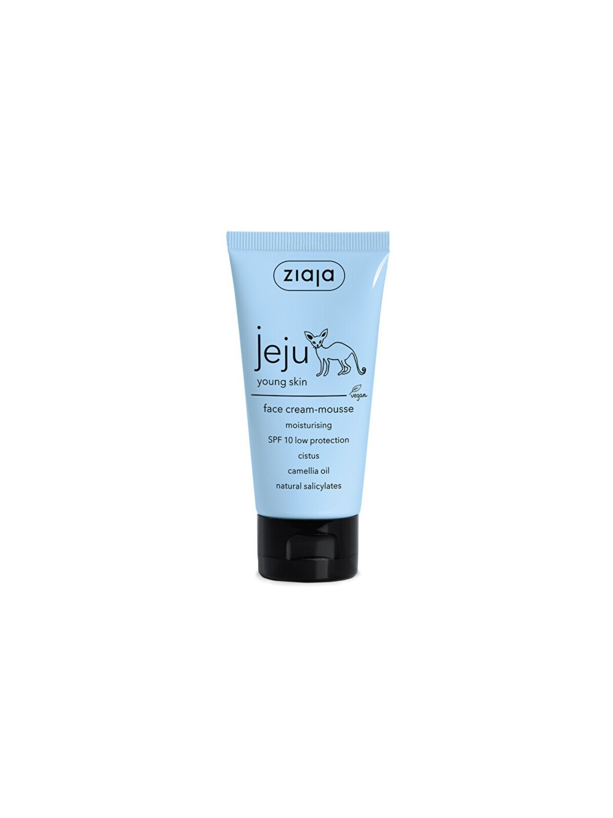 Crema viso mousse Ziaja Jeju SPF10, idratante e protettiva