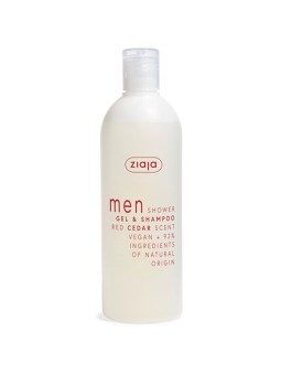 Ziaja MEN Red Cedar Shower Gel and Shampoo 400ml