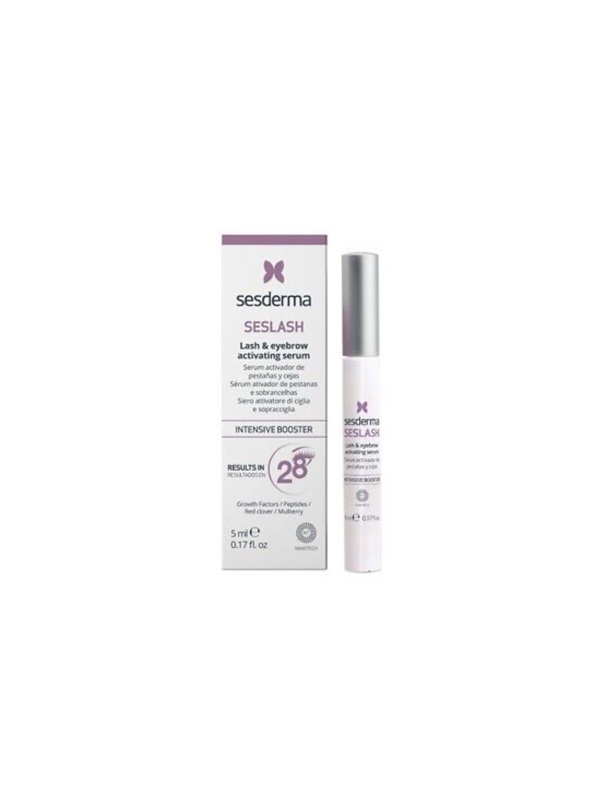 Sesderma Seslash Lash  Eyebrow Growthbooster Siero di crescita per ciglia e sopracciglia donna 5ml