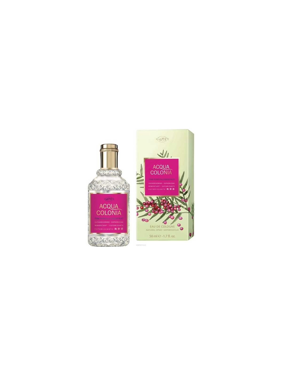 4711 Acqua Colonia Eau de Cologne Unisex Pink Pepper & Grapefruit 50ml