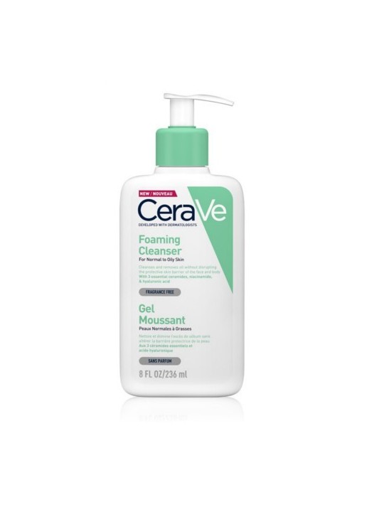 CeraVe Foaming Cleanser w-Pump 1000ml For Normal To Oily Skin