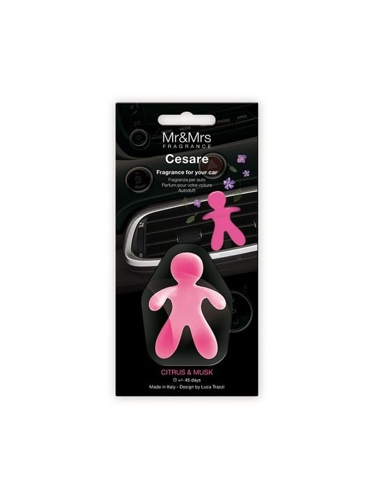 Mr Mrs Fragrance Cesare Deodorante per Auto Agrumi e Muschio 1 pz unisex [product.brand] www.essenzetotalstyle.com 