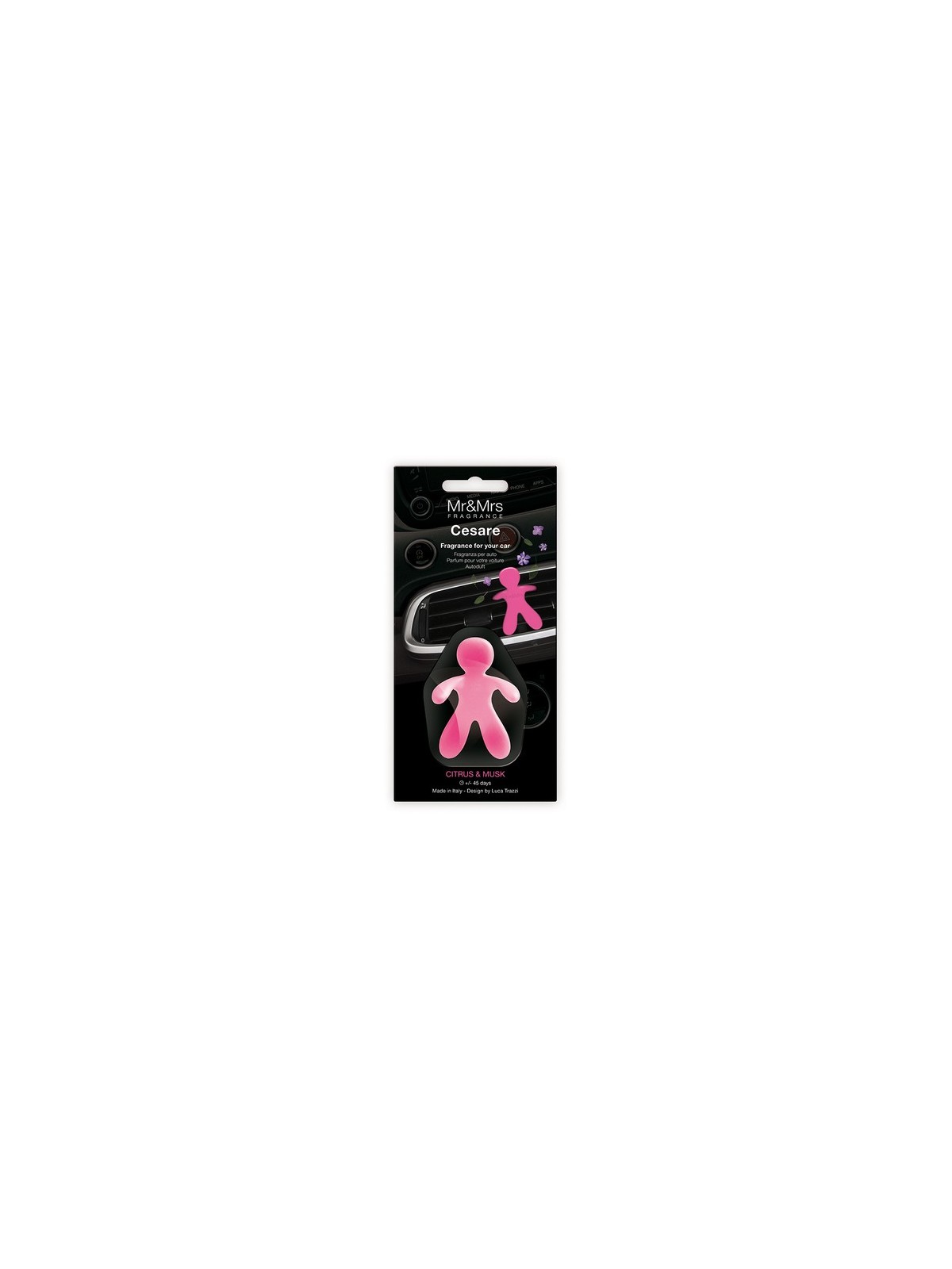 Mr Mrs Fragrance Cesare Deodorante per Auto Agrumi e Muschio 1 pz unisex [product.brand] www.essenzetotalstyle.com 