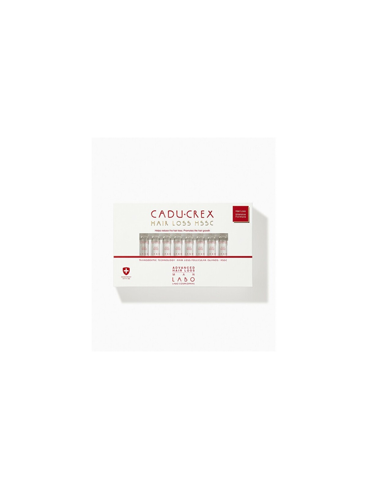 CaduCrex Men Hair Loss HSSC 20 x 35 ml Trattamento per la grave caduta dei capelli per gli uomini