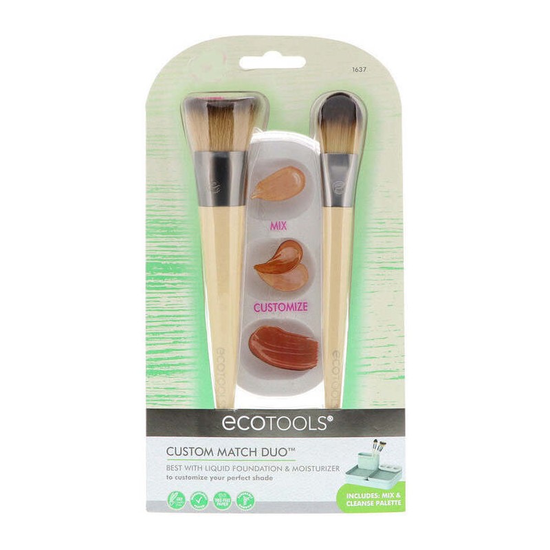 EcoTools Custom Match Duo Pennello per trucco liquido donna