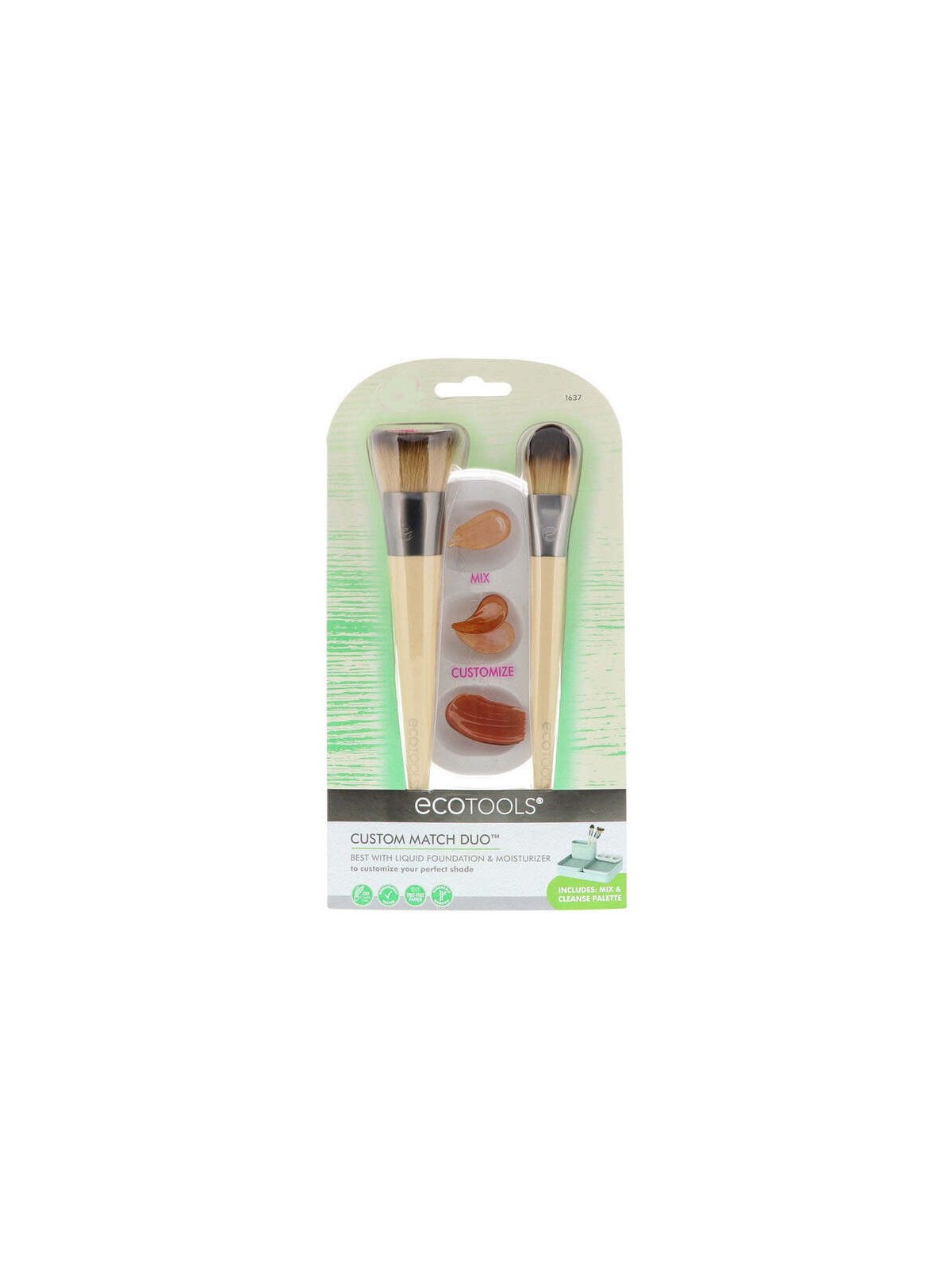 EcoTools Custom Match Duo Pennello per trucco liquido donna