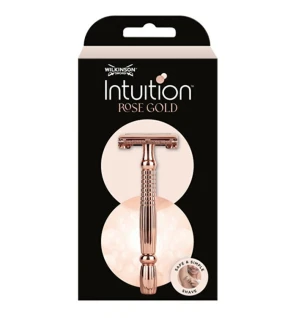 Rasoio Wilkinson Sword Intuition Double Edge in oro rosa donna