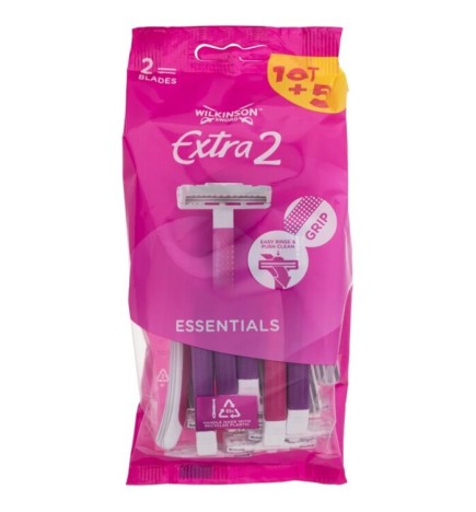 Wilkinson Sword Extra 2 Essentials Rasoio usa e getta per donna 15 pezzi
