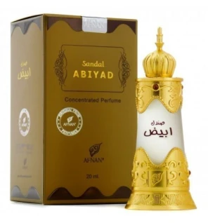 Afnan Olio profumato al sandalo Abiyad unisex 20ml