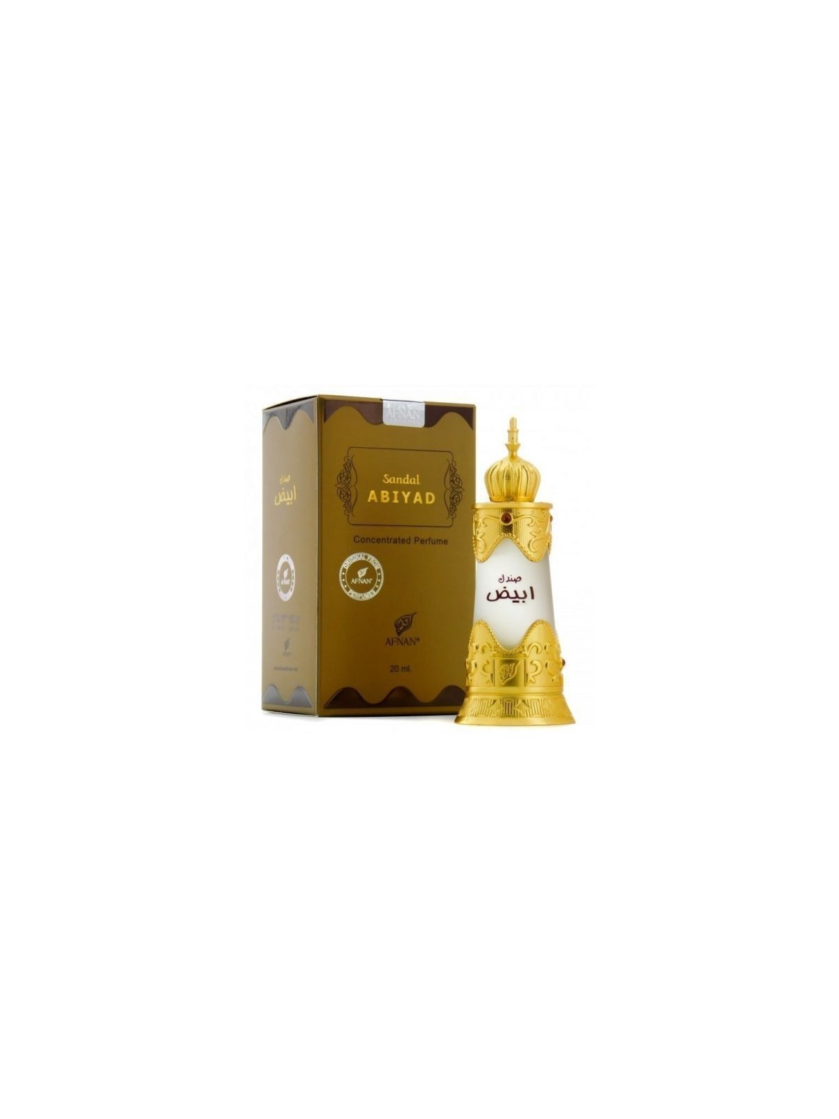 Afnan Olio profumato al sandalo Abiyad unisex 20ml