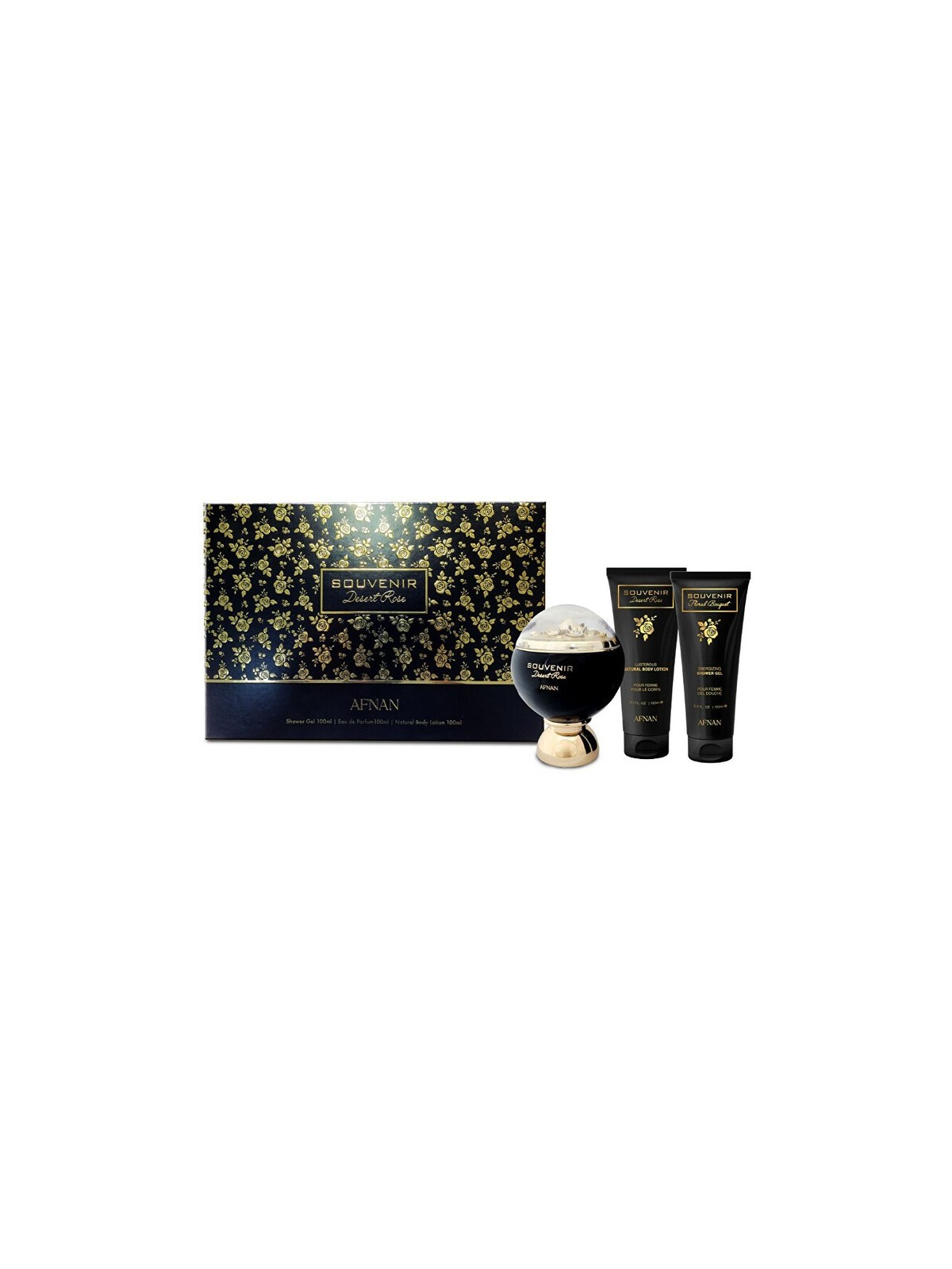 Souvenir Desert Rose Dï¿½ï¿½rkovï¿½ï¿½ sada EDP 100 ml, sprchovï¿½ï¿½ gel 100 ml a tï¿½ï¿½lovï¿½ï¿½ mlï¿½ï¿½ko 100 ml
