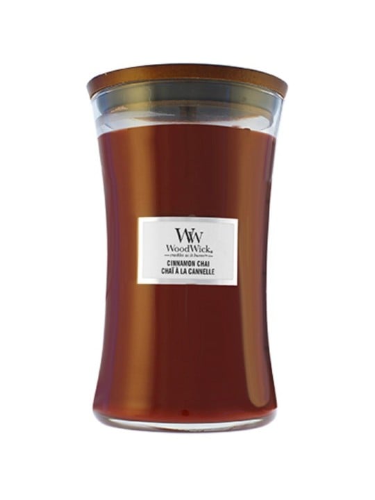Candela profumata WoodWick Cinnamon Chai 275g
