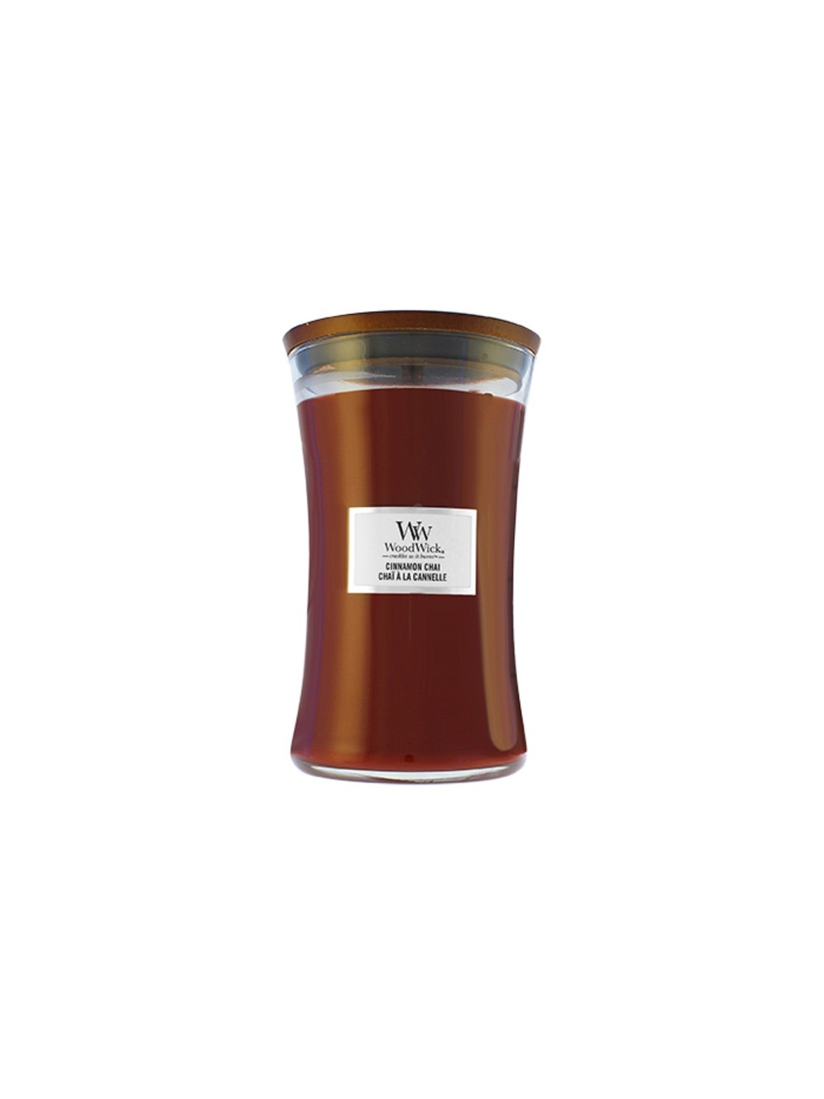 Candela profumata WoodWick Cinnamon Chai 275g