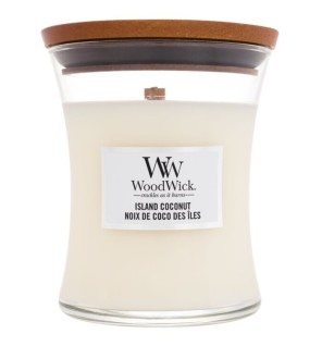 WoodWick Island Coconut Vase Scented Candle 85g