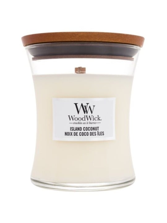 WoodWick Island Coconut Vase Scented Candle 85g
