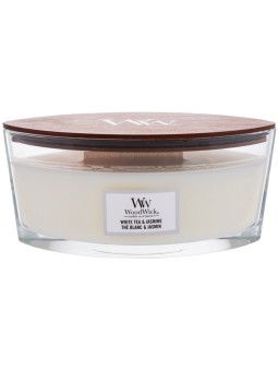 Candela profumata WoodWick Bianco T Gelsomino Nave 4530g