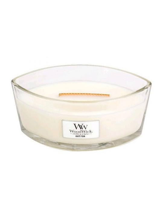 Candela profumata Woodwick White Teak 453,6g