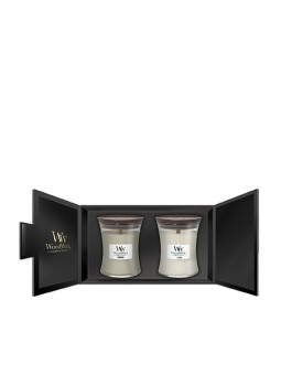 Set Regalo Candela WoodWick Fireside Lino unisex 275 0g