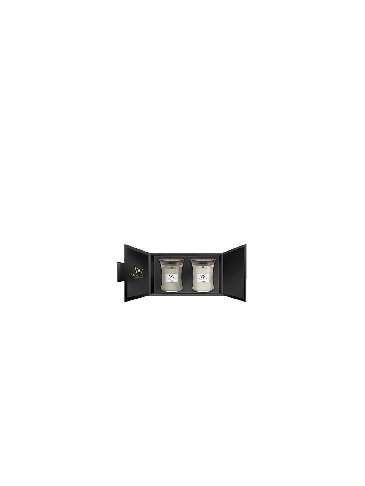 Set Regalo Candela WoodWick Fireside Lino unisex 275 0g